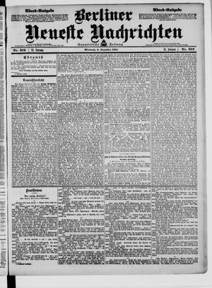 Berliner Neueste Nachrichten vom 06.12.1905