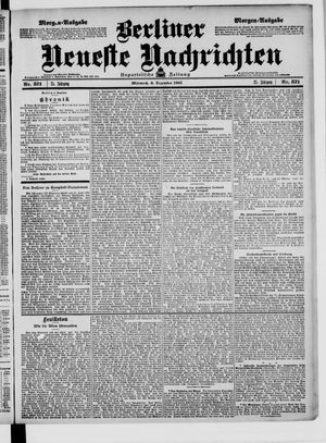 Berliner Neueste Nachrichten vom 06.12.1905
