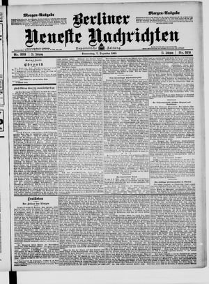 Berliner Neueste Nachrichten vom 07.12.1905