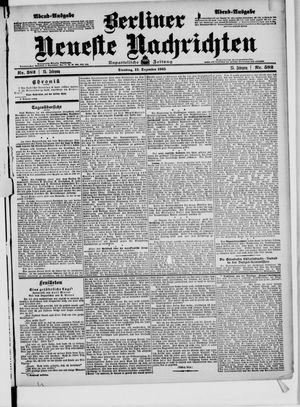 Berliner Neueste Nachrichten on Dec 12, 1905