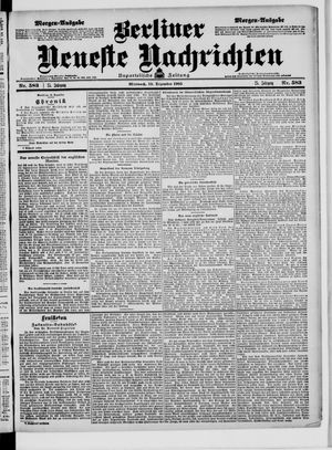 Berliner Neueste Nachrichten vom 13.12.1905