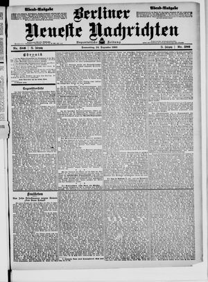 Berliner Neueste Nachrichten vom 14.12.1905