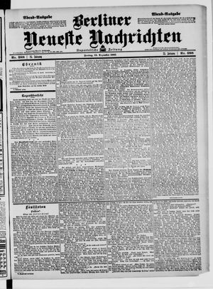 Berliner Neueste Nachrichten vom 15.12.1905