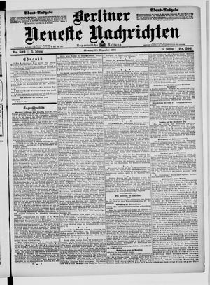 Berliner Neueste Nachrichten vom 18.12.1905