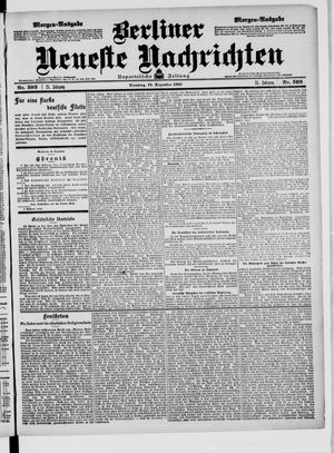 Berliner Neueste Nachrichten vom 19.12.1905