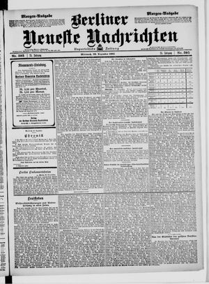 Berliner Neueste Nachrichten on Dec 20, 1905
