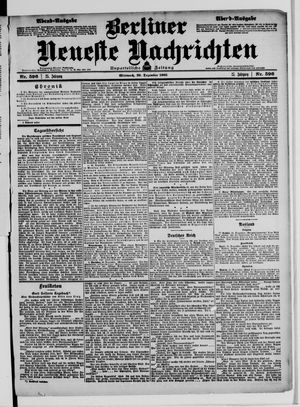 Berliner Neueste Nachrichten on Dec 20, 1905