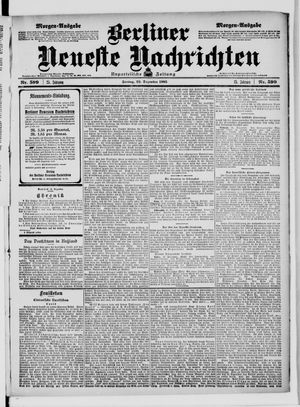 Berliner Neueste Nachrichten vom 22.12.1905