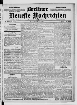 Berliner Neueste Nachrichten vom 23.12.1905
