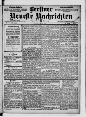 Berliner Neueste Nachrichten vom 03.01.1906