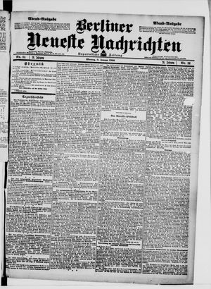 Berliner Neueste Nachrichten vom 08.01.1906