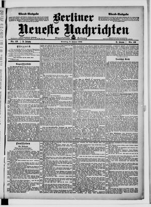 Berliner Neueste Nachrichten vom 09.01.1906