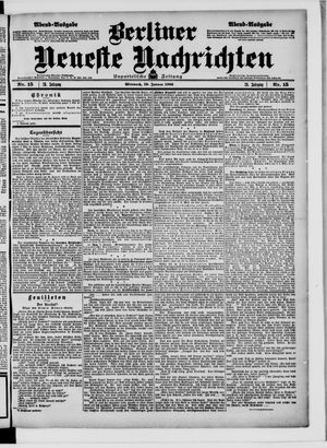 Berliner Neueste Nachrichten vom 10.01.1906