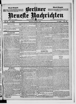 Berliner Neueste Nachrichten on Jan 13, 1906