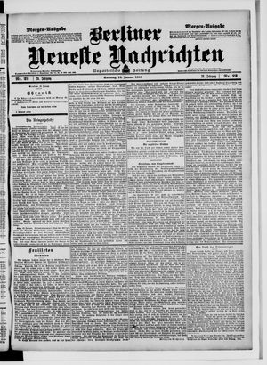 Berliner Neueste Nachrichten vom 14.01.1906