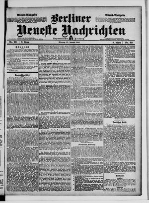 Berliner Neueste Nachrichten on Jan 15, 1906