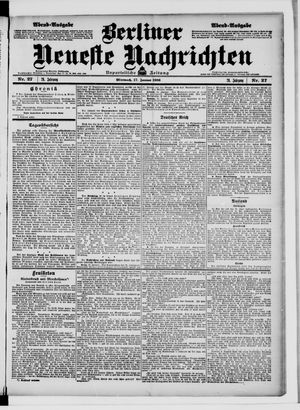 Berliner Neueste Nachrichten vom 17.01.1906