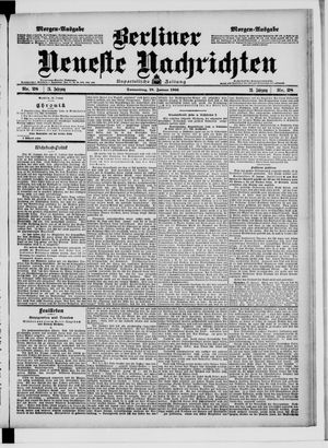 Berliner Neueste Nachrichten vom 18.01.1906