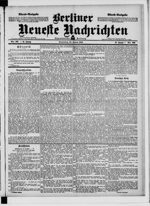 Berliner Neueste Nachrichten on Jan 18, 1906