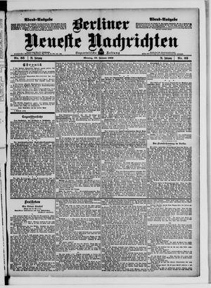 Berliner Neueste Nachrichten vom 22.01.1906