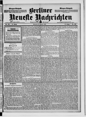 Berliner Neueste Nachrichten vom 24.01.1906