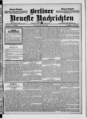 Berliner Neueste Nachrichten on Jan 25, 1906