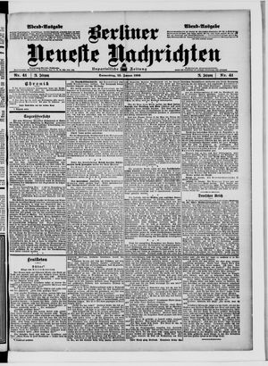 Berliner Neueste Nachrichten on Jan 25, 1906