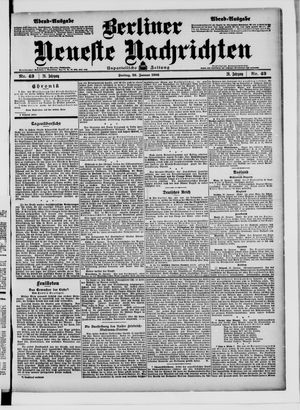 Berliner Neueste Nachrichten on Jan 26, 1906