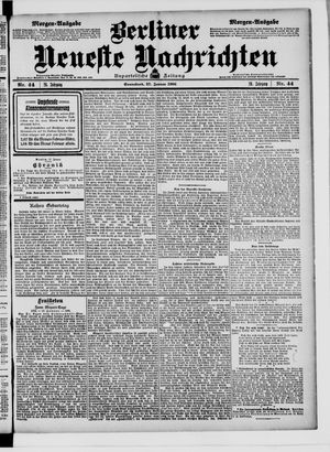 Berliner Neueste Nachrichten on Jan 27, 1906