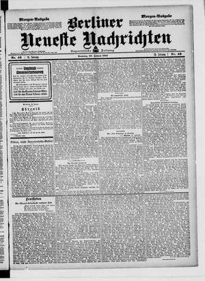 Berliner Neueste Nachrichten vom 28.01.1906