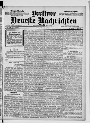 Berliner Neueste Nachrichten vom 30.01.1906