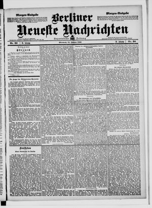 Berliner Neueste Nachrichten vom 31.01.1906