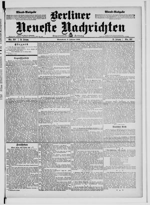 Berliner Neueste Nachrichten vom 03.02.1906