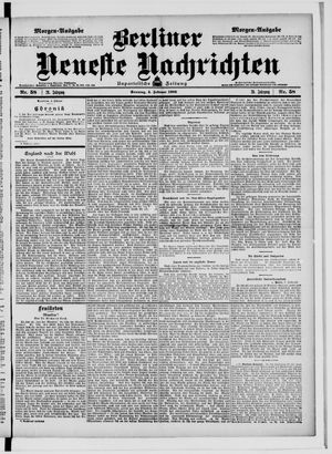 Berliner Neueste Nachrichten vom 04.02.1906