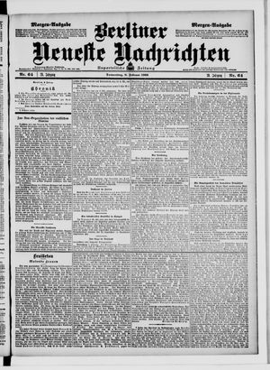 Berliner Neueste Nachrichten vom 08.02.1906