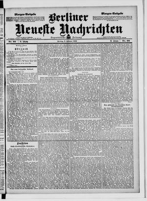 Berliner Neueste Nachrichten on Feb 9, 1906