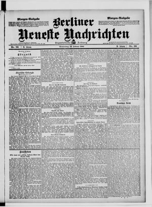 Berliner Neueste Nachrichten vom 15.02.1906