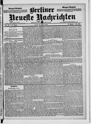 Berliner Neueste Nachrichten vom 16.02.1906