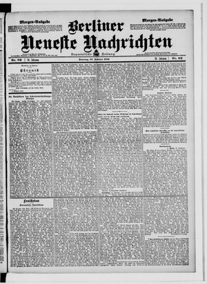 Berliner Neueste Nachrichten vom 18.02.1906