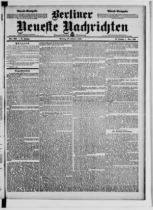 Berliner Neueste Nachrichten vom 19.02.1906