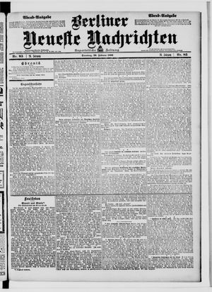 Berliner Neueste Nachrichten vom 20.02.1906