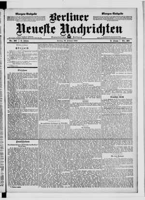Berliner Neueste Nachrichten vom 23.02.1906