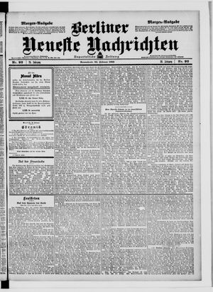 Berliner Neueste Nachrichten on Feb 24, 1906