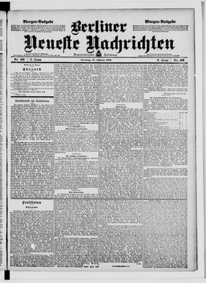 Berliner Neueste Nachrichten vom 27.02.1906