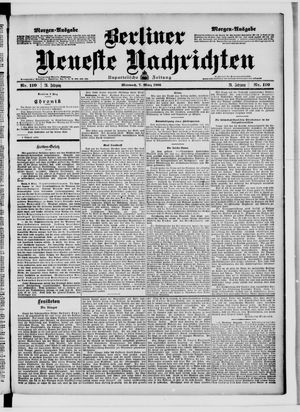 Berliner Neueste Nachrichten vom 07.03.1906