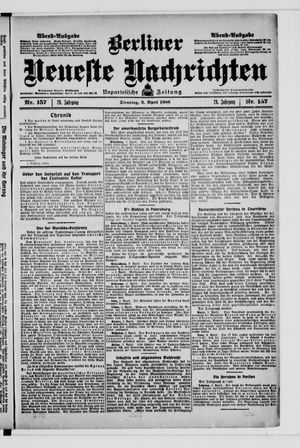 Berliner Neueste Nachrichten vom 03.04.1906