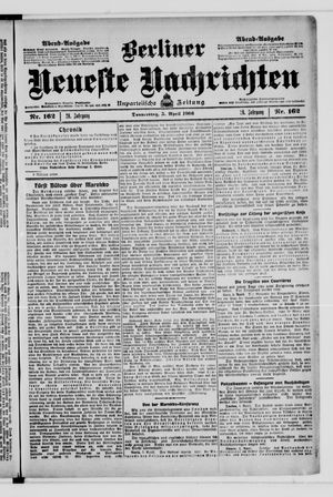 Berliner Neueste Nachrichten on Apr 5, 1906