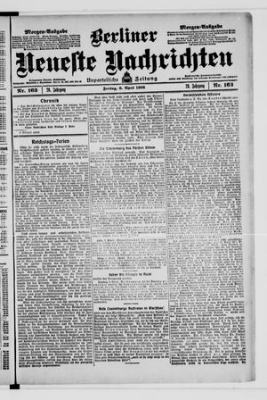 Berliner Neueste Nachrichten vom 06.04.1906