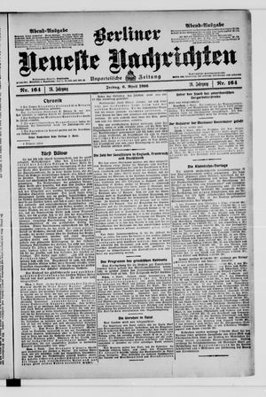 Berliner Neueste Nachrichten vom 06.04.1906