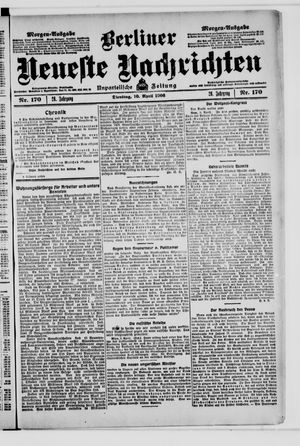 Berliner Neueste Nachrichten vom 10.04.1906